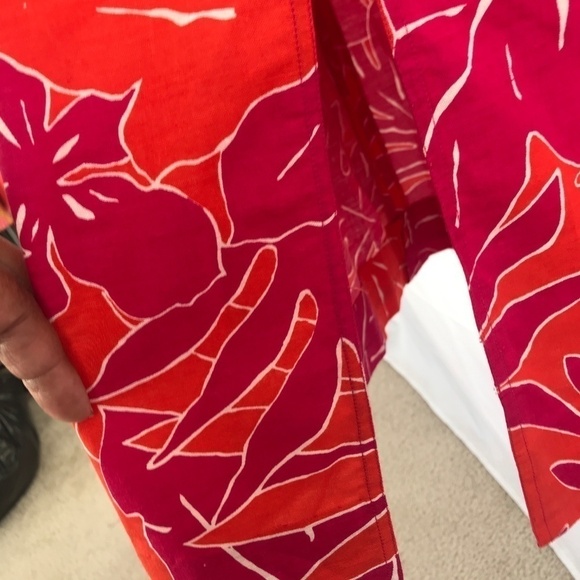 🌺Liz Claiborne Hawaiian Pink/Orange Maxi S - Picture 8 of 8
